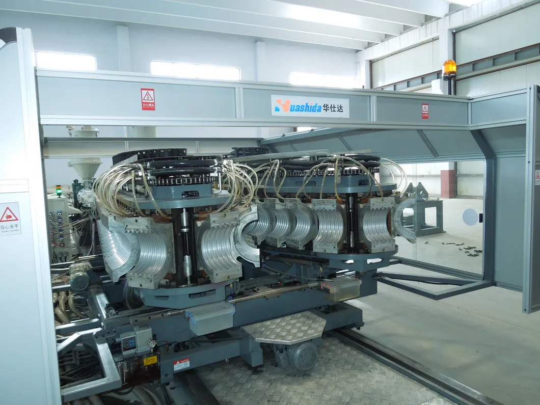 HDPE Double Wall Corrugated Pipe Line 1000kg/H 6m/Min 1