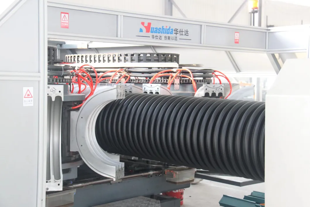 Ligne de tuyaux ondulés double paroi en PEHD PP, capacité 1300 kg/h 2
