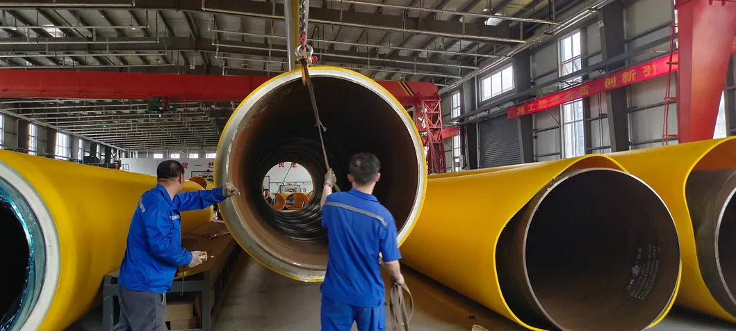 High-Efficiency Computerized HDPE Jacket Pipe Extrusion Line with Vacuum Calibration for Pre-Insulated Pipe Casing Production 4