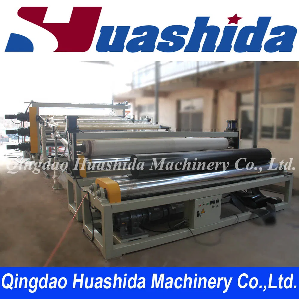 HDPE Geo Membrane Film Extrusion Line with 0.1-3.0mm Film Thickness 8000mm Width and High Strength and Toughness 1