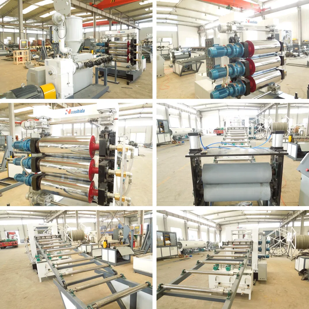 Computerized Heat Shrink Sleeve Manufacturing System with Basic Film Extrusion Line and Adhesive Coating for PE Hollow Wall Spiral Pipe 0