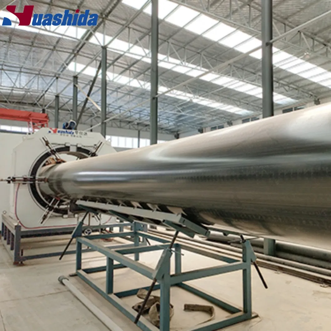 Vacuum Calibrated HDPE Jacket Pipe Extrusion Equipment with High-Efficiency Extruder and Uniform Wall Thickness for Pre-Insulated Pipe Production 5