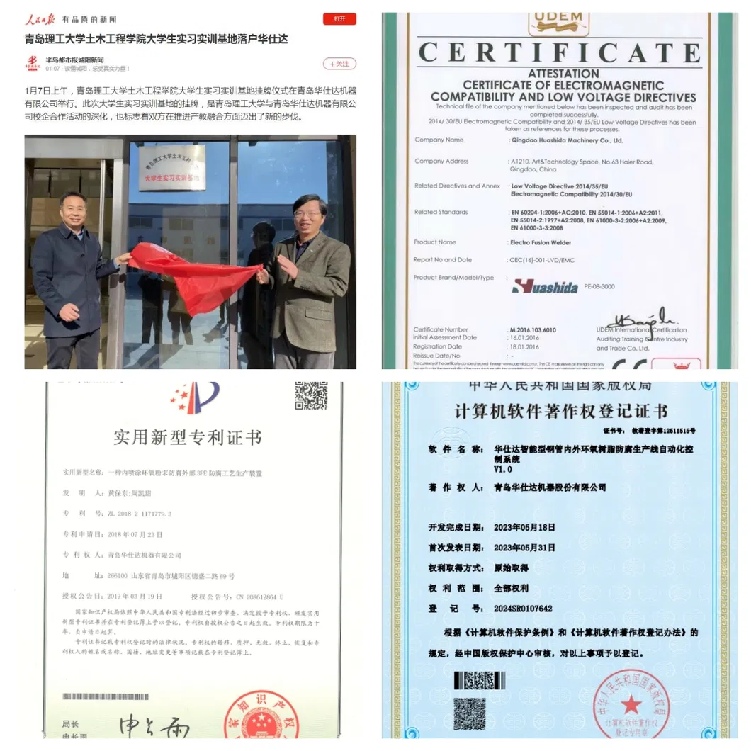 HDPE Pipe Extrusion Line for Gas Supply Pipe with OD110 mm and ISO9001:2008 Certification in 36m, 52m, 72m Lengths 6