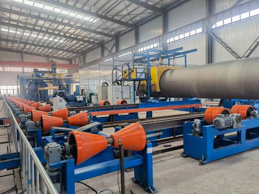 3LPE FBE Steel Pipe Coating Line with Internal & External Powder Coating and Medium-Frequency Heating System 4