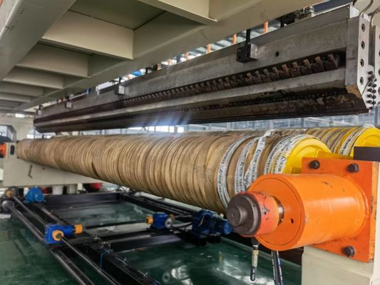 গুণ  Professional Three Calender PE Plastic Sheet Geomembrane Film Extrusion Equipment 3000mm কারখানা