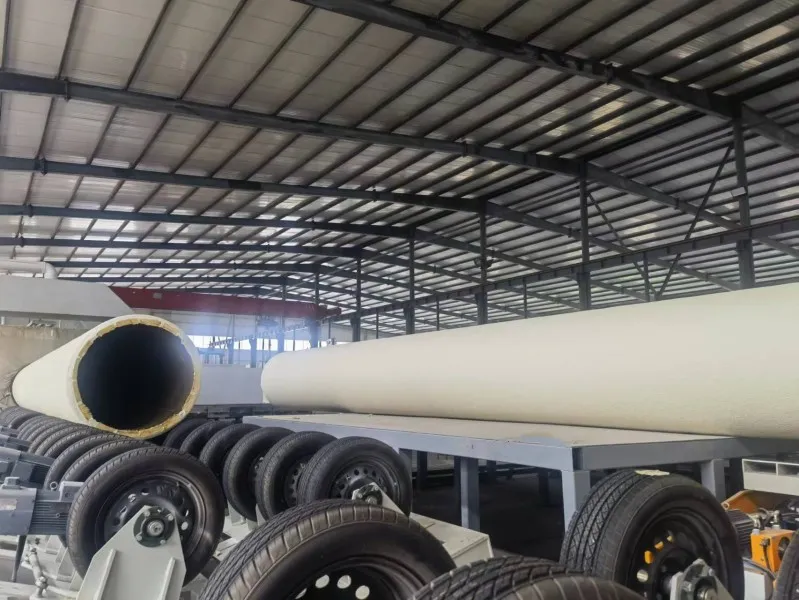 Pre-Insulated Pipe Production Line with PU Spray Foam and PE Winding Production Line