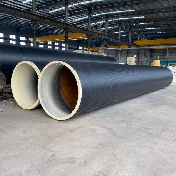 Pre-Insulated Pipe Production Line with PU Spray Foam and PE Winding Production Line