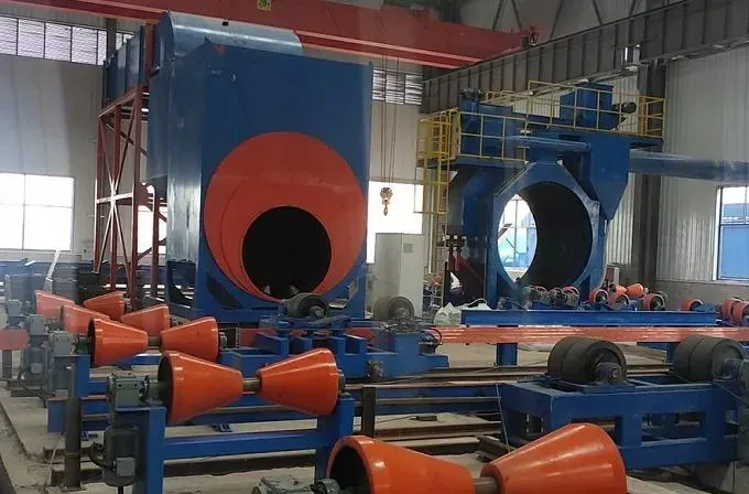 Pre-Insulated Pipe Production Line with PU Spray Foam and PE Winding Production Line