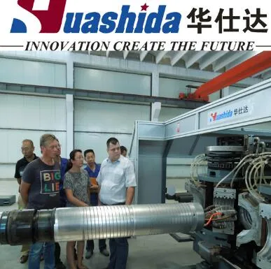 HDPE Double Wall Corrugated Pipe Extruder Machine