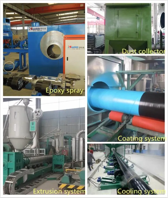 3lpe 3lpp Fusion Bonding Epoxy Coating Plastic Polymer Pretective Layer Steel Pipe Anticorrison Coating Machine
