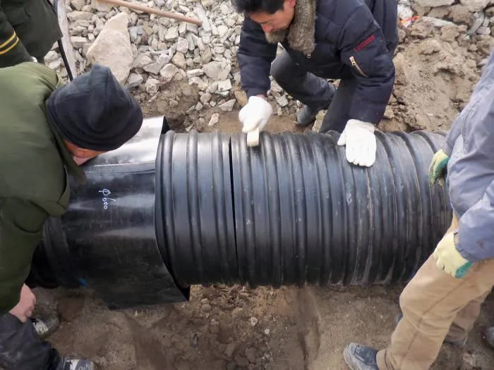 HDPE Corrugated Pipeline Joint Heat Shrink Sleeve Wrapping Sleeve