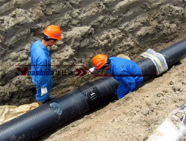HDPE Corrugated Pipeline Joint Heat Shrink Sleeve Wrapping Sleeve