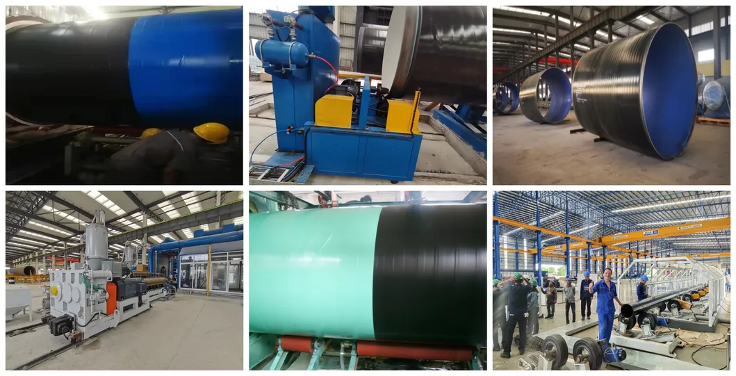 Steel Pipe 3lpe 3PE Fbe Vus Insulation Anticorrosion Coating Line