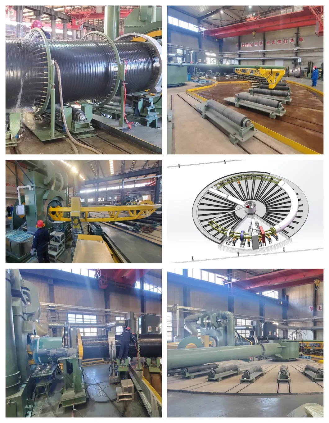 Steel Pipe 3lpe 3PE Fbe Vus Insulation Anticorrosion Coating Line
