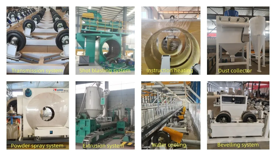 Steel Pipe 3lpe 3PE Fbe Vus Insulation Anticorrosion Coating Line