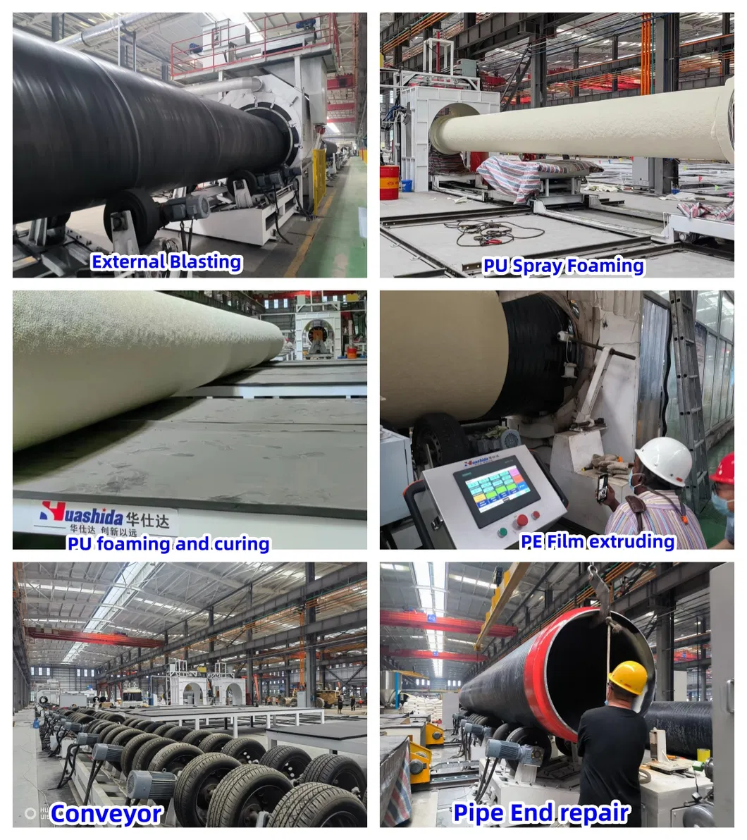 PU Foaming Spray Preinsulation Pipe Continuous machinery