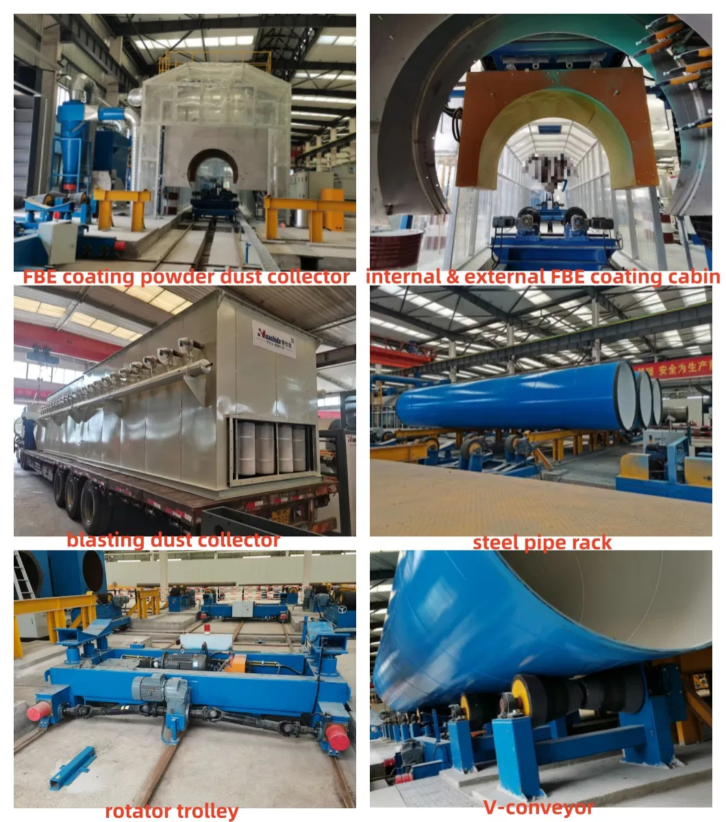3lpe Steel Pipe Anti-Corrosion Equipment with Epoxy Mastic Coated Pipe