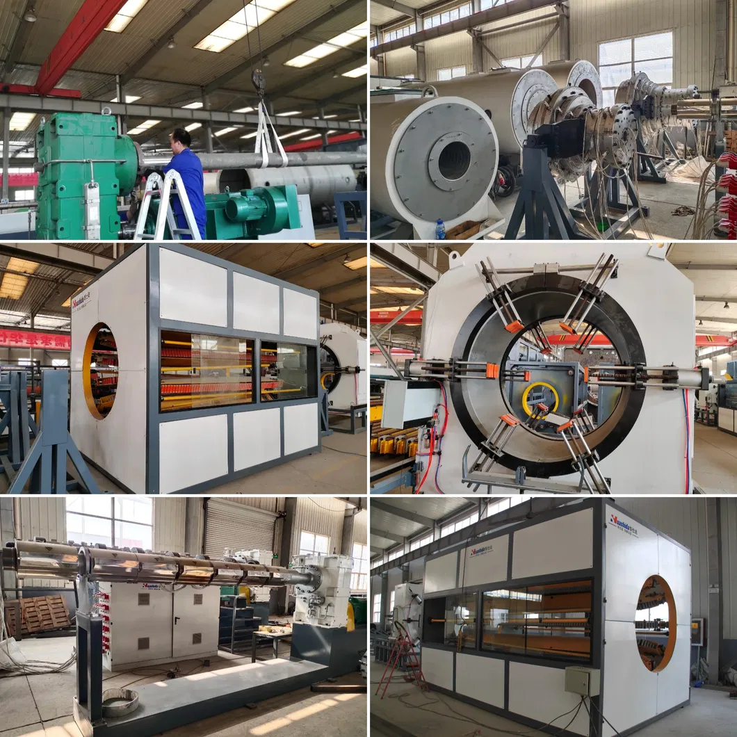 HDPE Plastic Pipe Extrusion Production Line High-Density Polyethylene Extruders Production System
