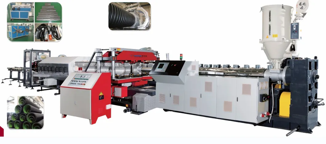 Large Diameter Drainage and Sewage HDPE Double-Wall Corrugated Pipe Production Machine