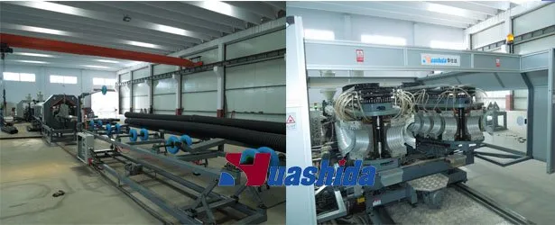 Large Diameter Drainage and Sewage HDPE Double-Wall Corrugated Pipe Production Machine