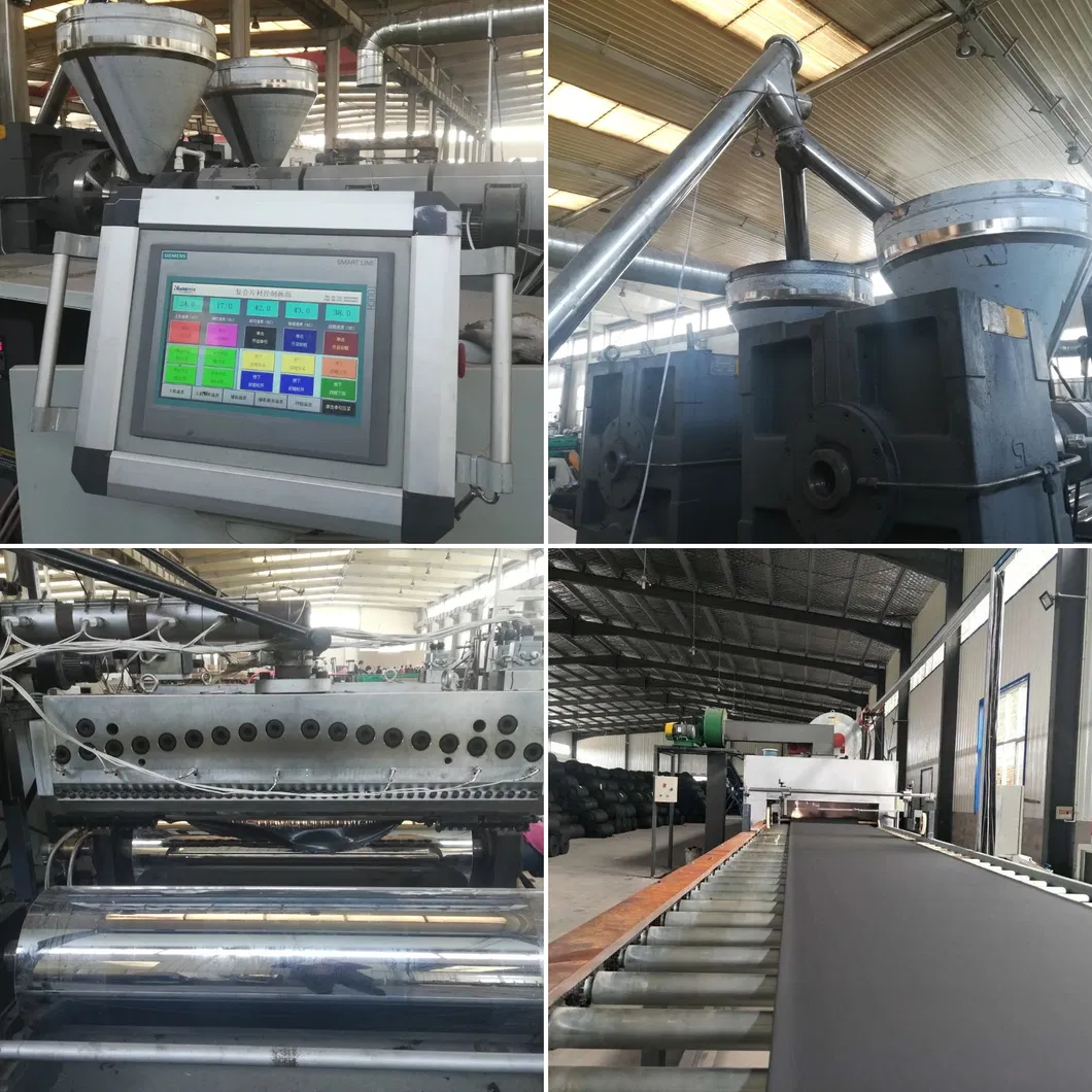 PE/PP/PS/HIPS/ABS/PVC Plastic Sheet Extrusion Making Plant with Three-Roller Calender