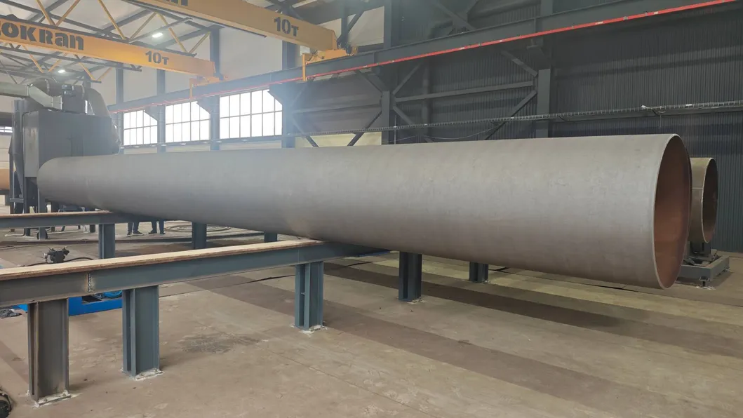 3PE Anti Corrrosive Pipe Machinery Plant with Shot Blasting and Rust Removal