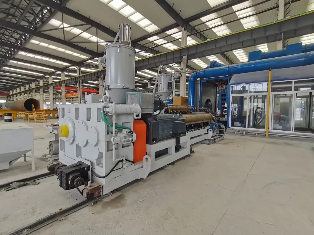3PE Anti Corrrosive Pipe Machinery Plant with Shot Blasting and Rust Removal