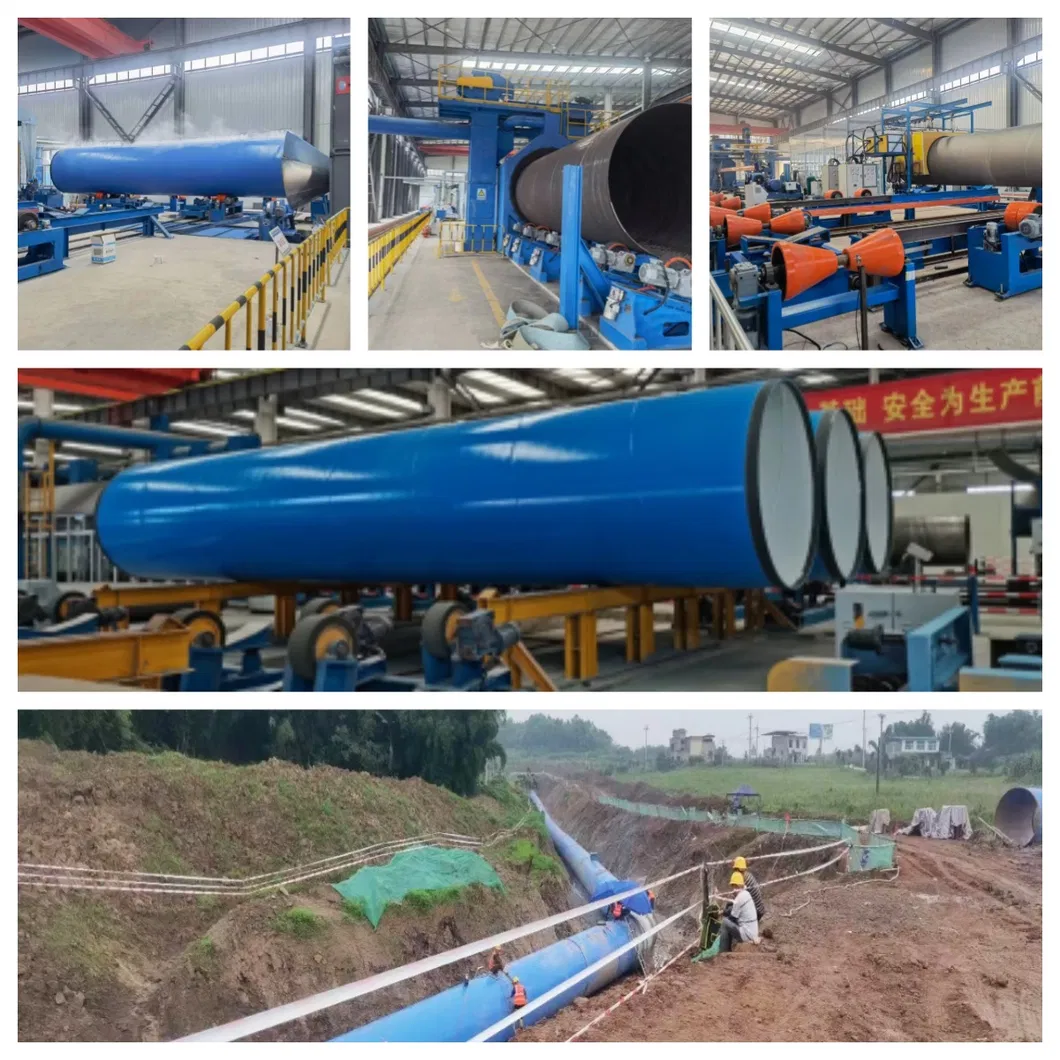 Automated Production 3lpe Pipe Line Line Internal External Fbe Powder Coating Machine