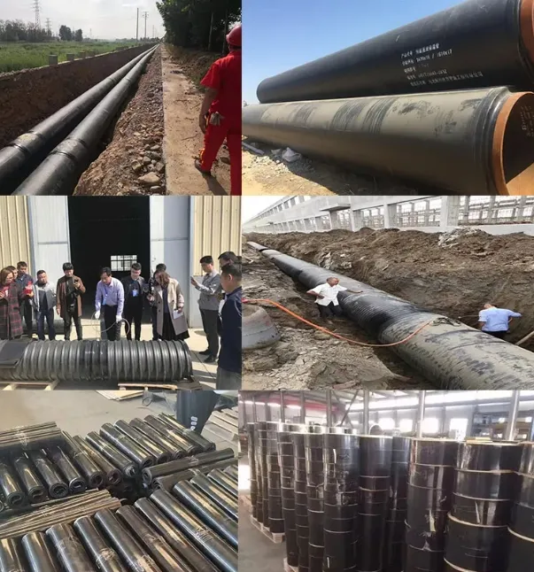 Włókno wzmocnione cieplnie skracająca się taśma rękawna do drenażu HDPE / instalacji rurociągów ściekowych 2