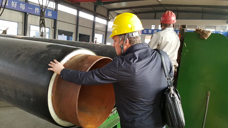 HDPE mantelbuis productielijn voor PU schuim voorgeïsoleerde buizen diameter 110-560mm 2