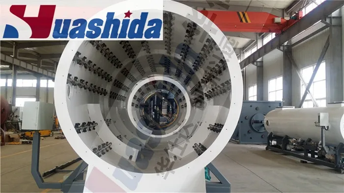 HDPE mantelbuis productielijn voor PU schuim voorgeïsoleerde buizen diameter 110-560mm 6