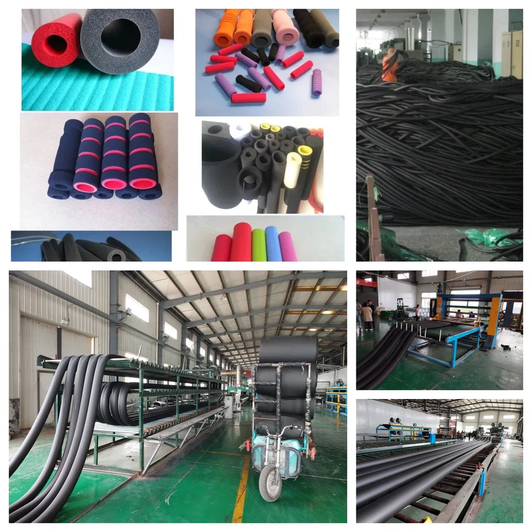 NBR PVC easy flexible rubber foam pipe/ sheet production line 1