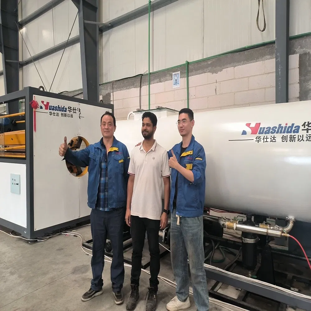 110-2200mm Pre-Insulated Pipe Production Line with Computerized Control and Vacuum And Water Spraying Cooling 5