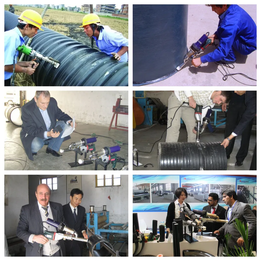 PE PP Extrusion Welder Portable Gun Welding for Joint Metal Pipe Fittings 2