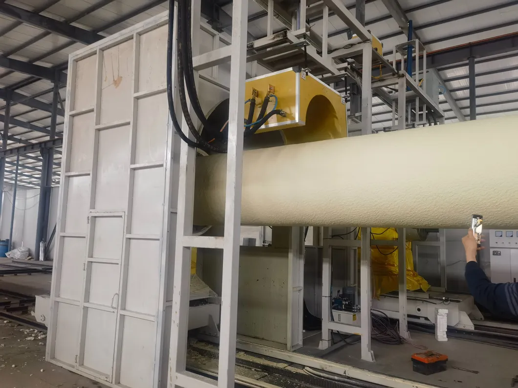 Spryskiwanie PU & HDPE Winding Thermal Insulation Pipe Automatic Equipment 2