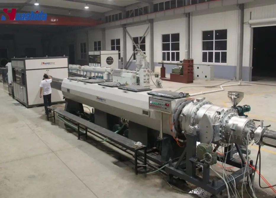 Large Size HDPE Water Gas Supply Pressure Pipe Making Extrusion Line 0