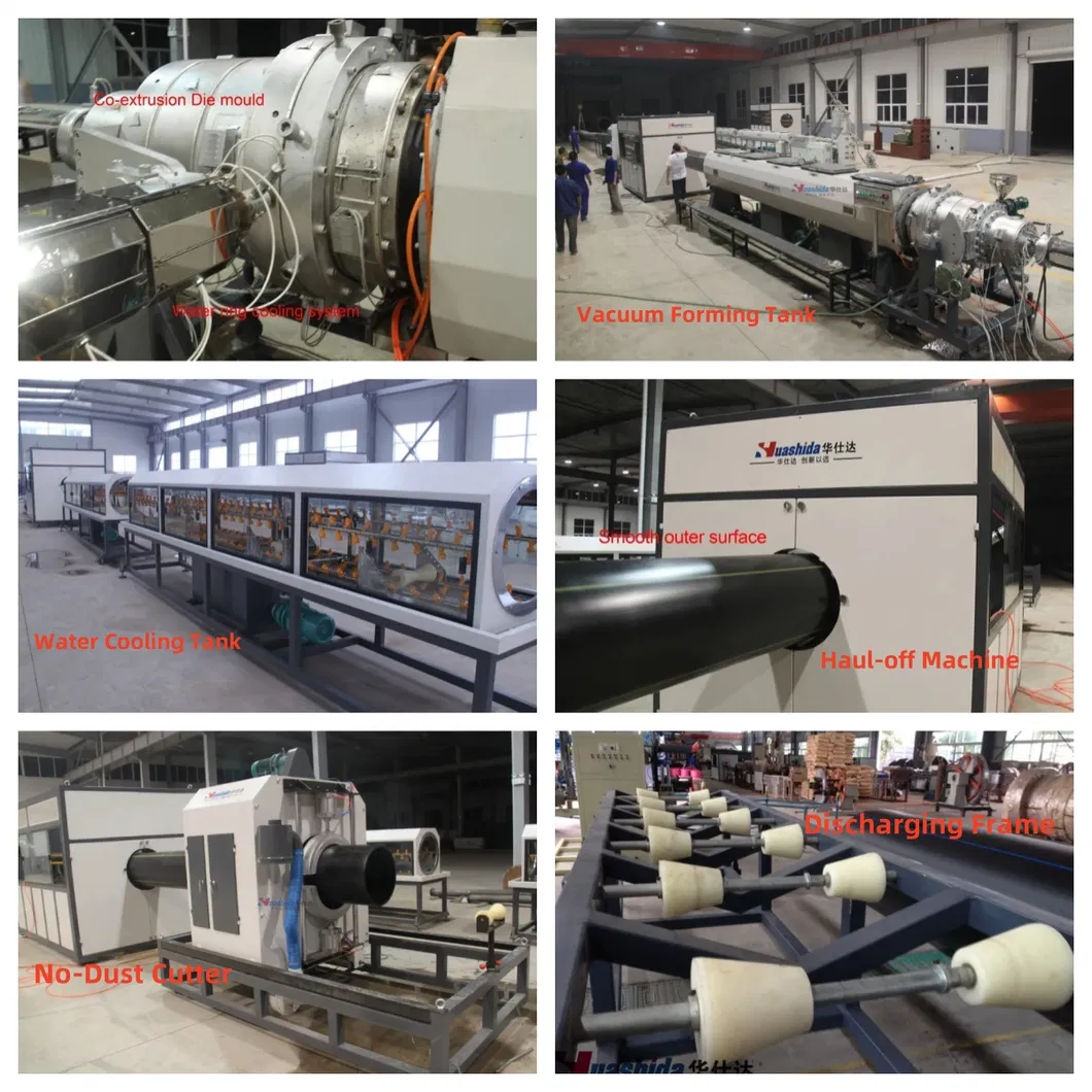 Customizable HDPE Soild Wall Water&Gas Supply Pipe Extrusion Line 1