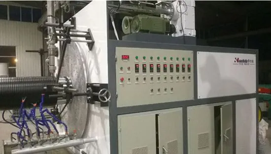 SKRG 1200 HDPE Large Caliber Sewage / Plastic Corrugated Pipe Production Line Machine 0