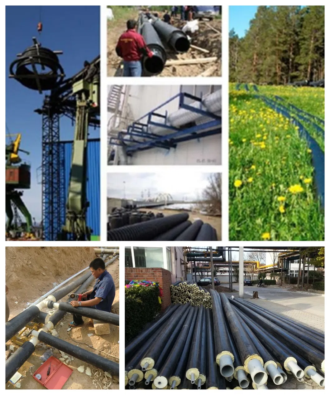 One Step PERT PER Fiber-Enhanced Flexible PU Insulated Pipe Equipment Manufacturer 6