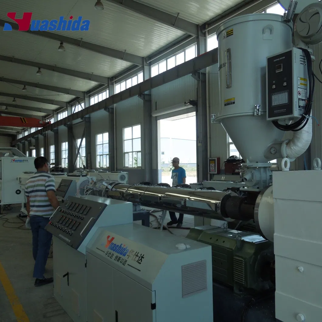 Pert Fiber-Reinforced Flexible / Rigid PU Insulated Pipe Integrated Production Line 0