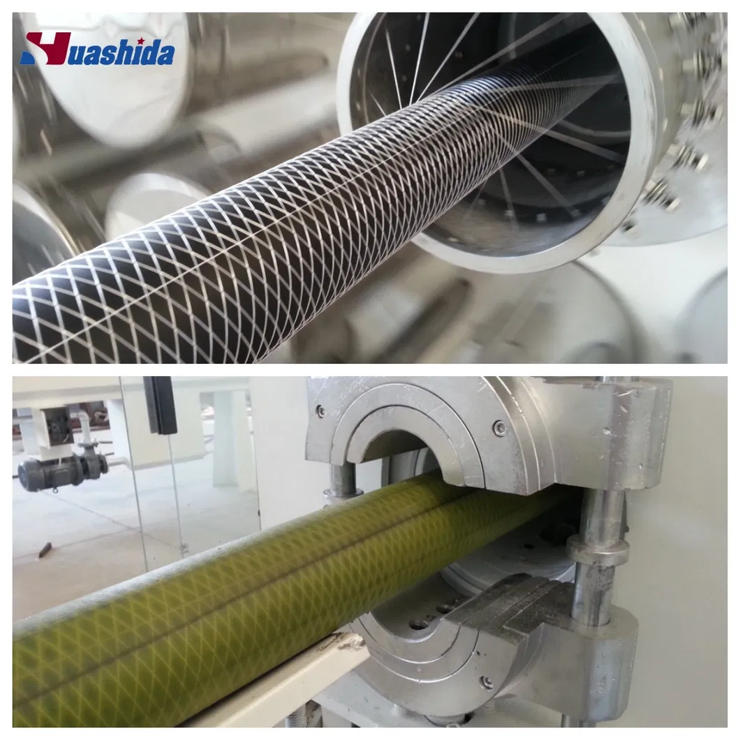 Pert Fiber-Reinforced Flexible / Rigid PU Insulated Pipe Integrated Production Line 1