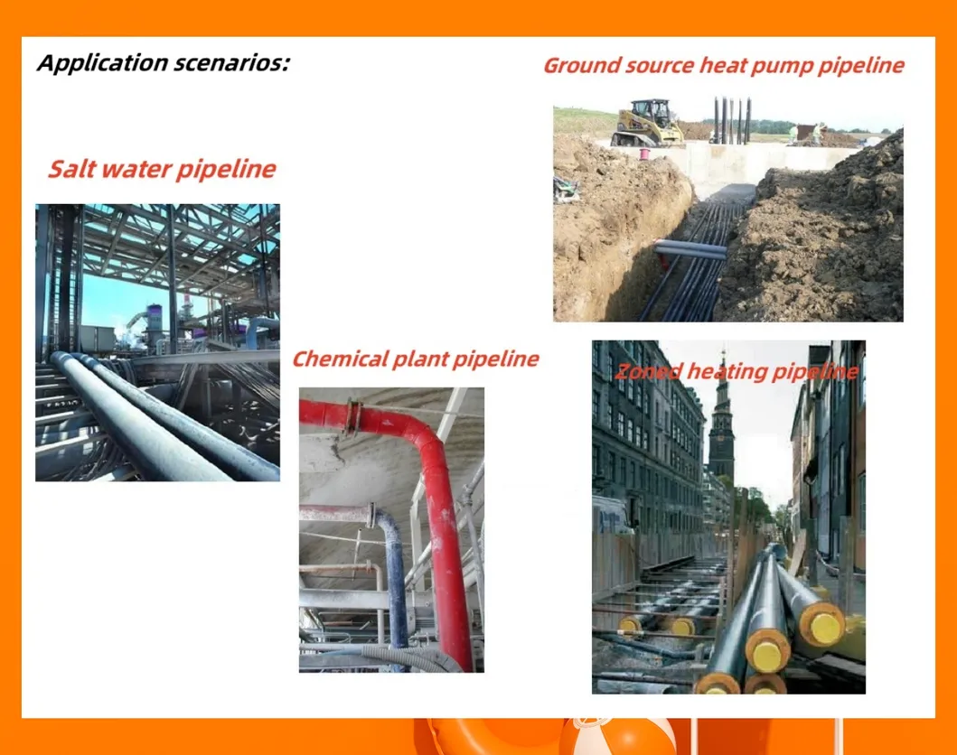 Pert Fiber-Reinforced Flexible / Rigid PU Insulated Pipe Integrated Production Line 8