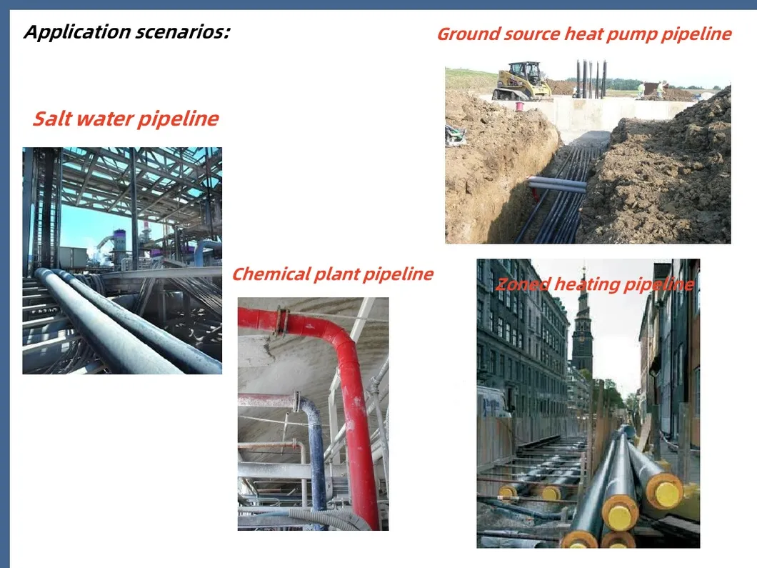 High-Efficiency Fiber-Reinforced Pert Pipe Line with Closed-Cell PU Foam Insulation 4