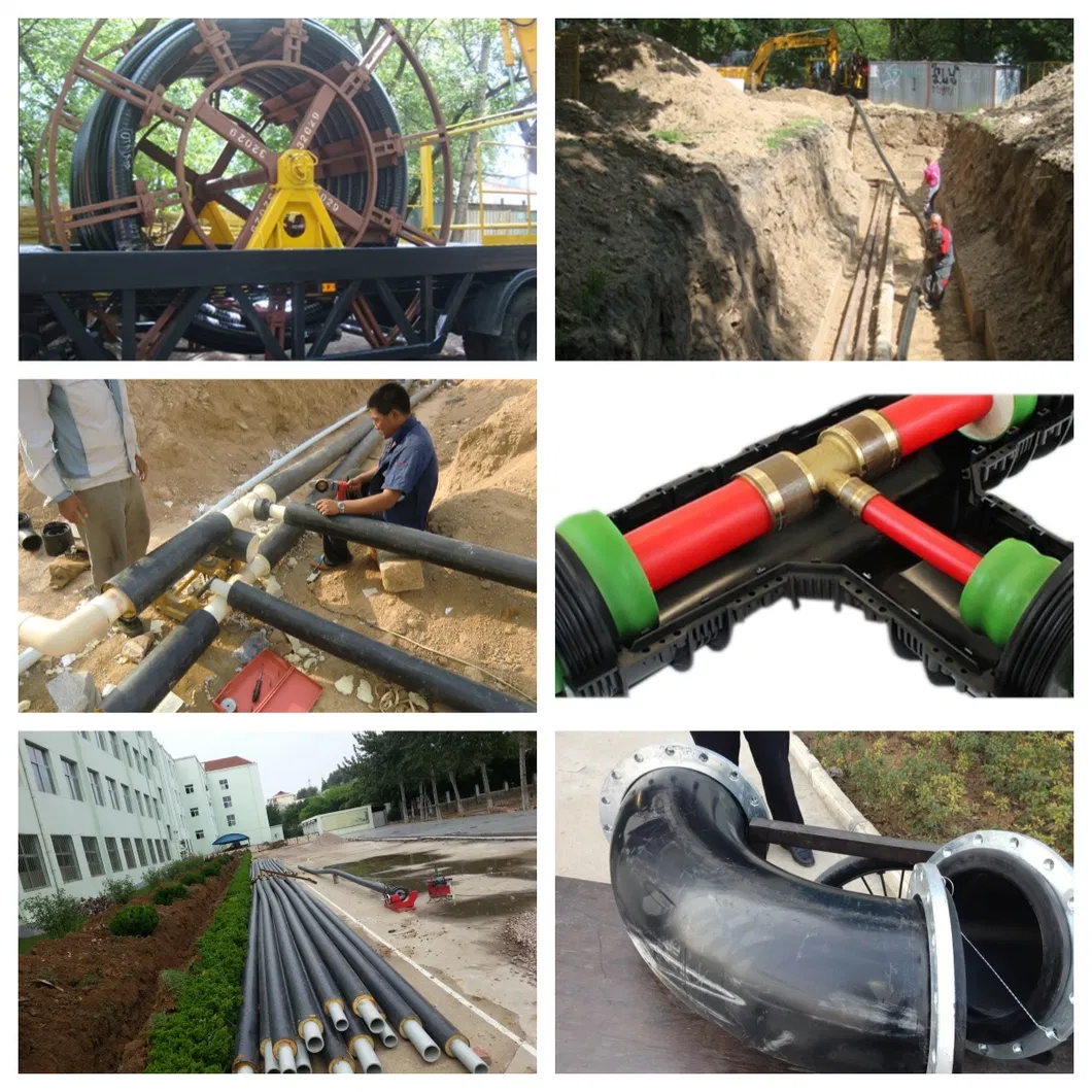 High-Efficiency Fiber-Reinforced Pert Pipe Line with Closed-Cell PU Foam Insulation 6