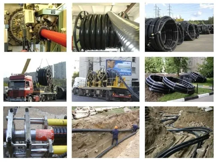 Industrial Piping Systems PU Foaming PertII Pex Fiber-Reinforced Insulation Pipe Production Line 9