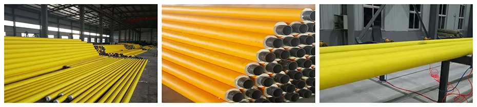 PU Foaming Insulation Pipe Making Machine With HDPE Jacket Extrusion 0