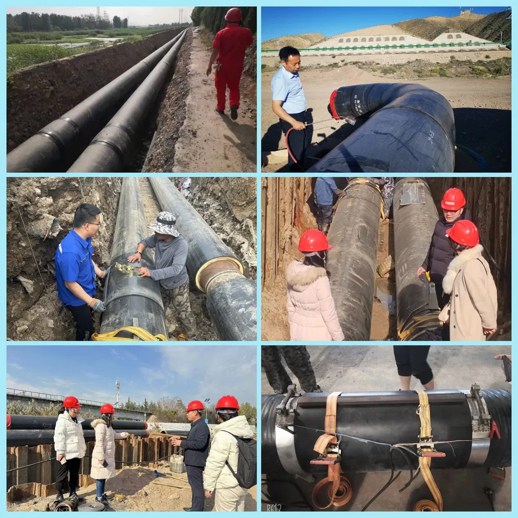 High-Quality HDPE Electrofusion Sleeves Tape Girth Welding for Hollow Wall Spiral Pipe 2