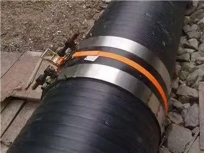 HDPE Electro Fusion Tape Shrink Sleeves Product Line For HDPE Structured Wall Spiral Pipe 1