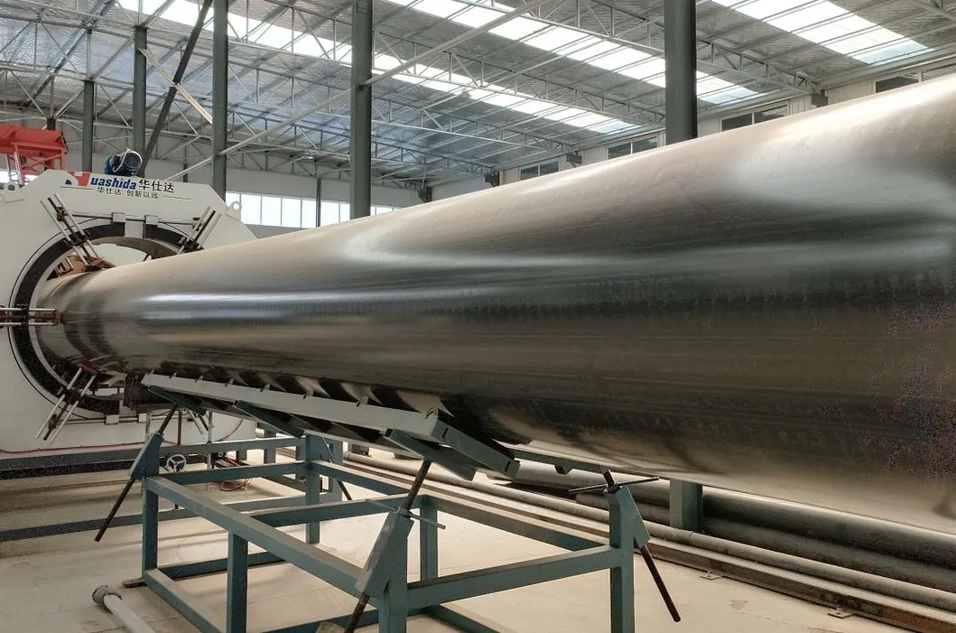 Qingdao Huashida HDPE water/gastoevoer drukpijp eenlaagse extrusielijn Speg 20-110 mm 1
