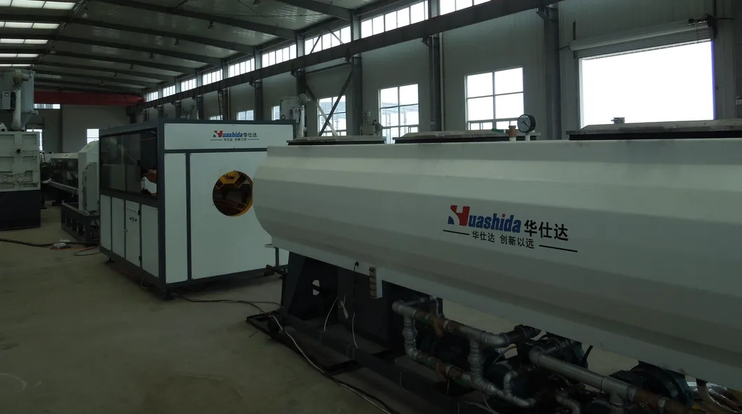 Qingdao Huashida HDPE water/gastoevoer drukpijp eenlaagse extrusielijn Speg 20-110 mm 0